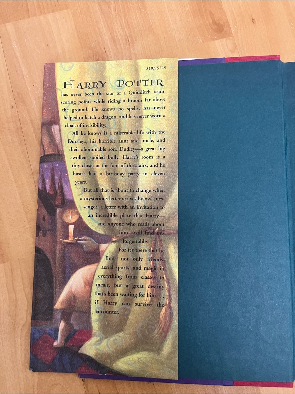 Harry Potter and the Sorcerer's Stone - Illustrated Cover (Purple/Gold) - Picture 3 of 4